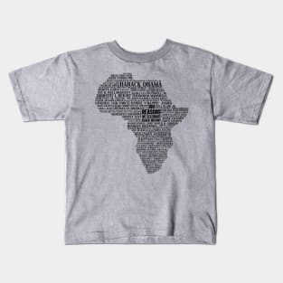 100 Reasons we celebrate black history, Africa, Black History, typography Kids T-Shirt